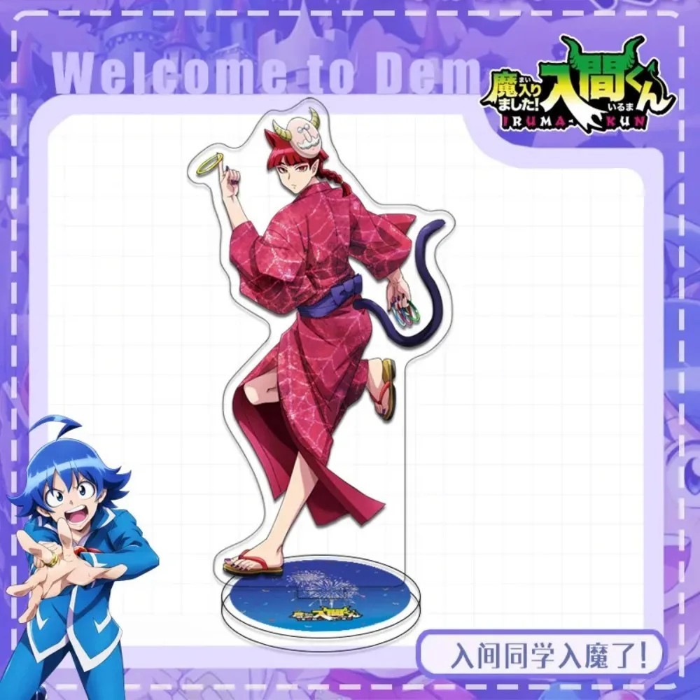 Standee Anime Iruma-kun Mô Hình Mica Mairimashita Iruma-kun Trang Trí Bàn Học Welcome To Demon Schoo