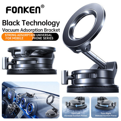 Giá đỡ điện thoại ô tô hút chân không Fonken 360° Giá đỡ điện thoại có thể gập lại có thể điều chỉnh cho ô tô / phòng tập thể dục / gương / bề mặt nhẵn