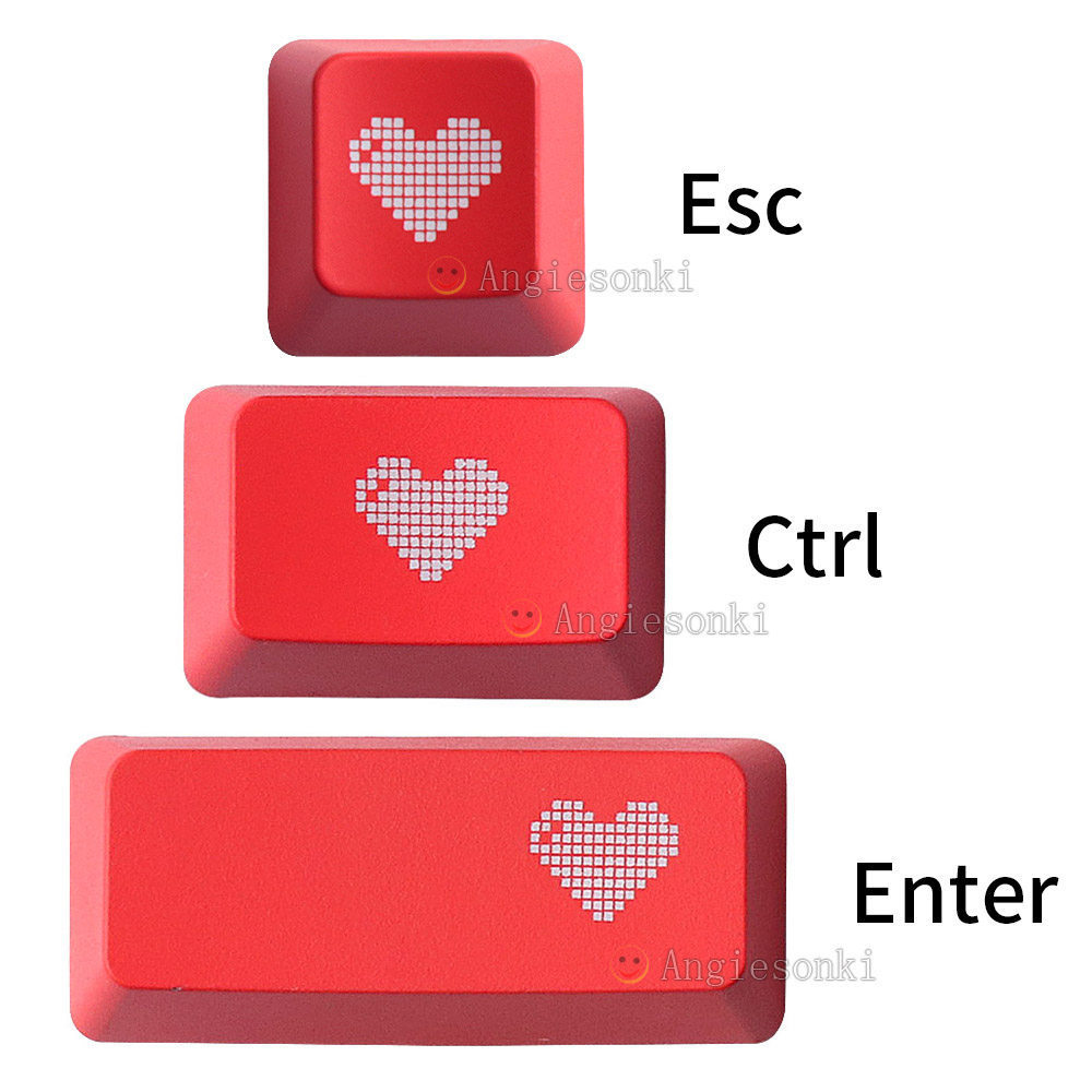 [Sẵn Sàng] Keycap Bàn Phím Cơ Hình Trái Tim Thích Hợp Cho Cherry MX Trục Logitech G512, G610 G710