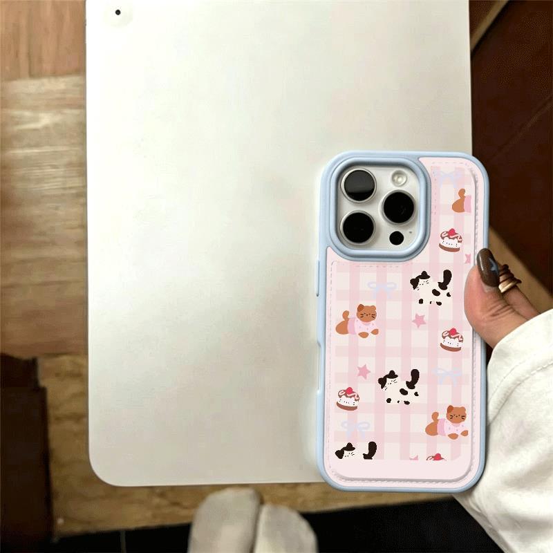 Puppy bột Đối với iPhone 17/16 trường hợp lỗ lớn 13/12 mô hình mới đơn gi