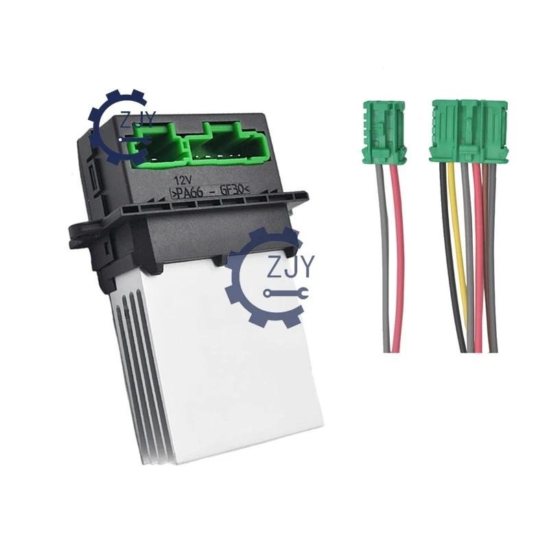 Quạt sưởi động cơ thổi Điện trở + Đầu nối / Dây cho Nissan Tiida Livina Citroen Peugeot Renault 2715