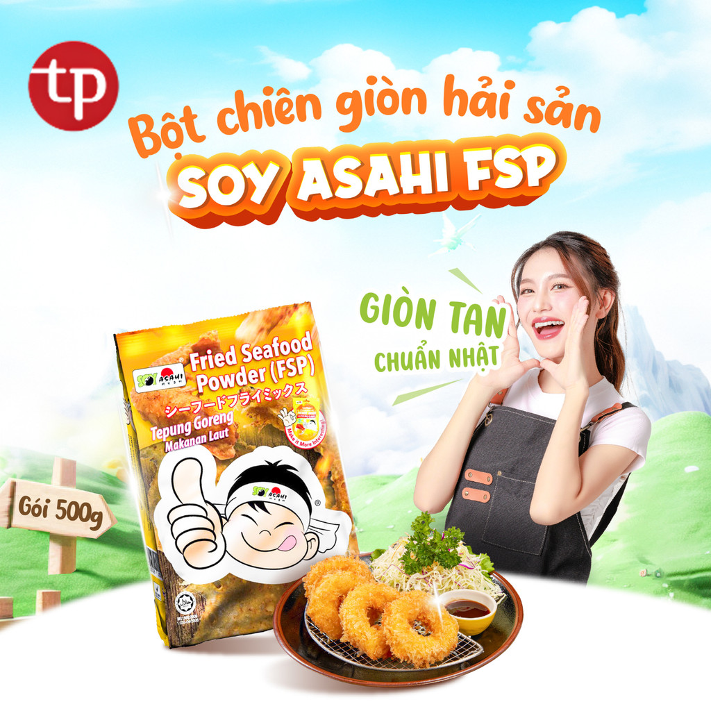 Bột chiên giòn hải sản tempura cao cấp Soy Asahi FSP - Gói 500g