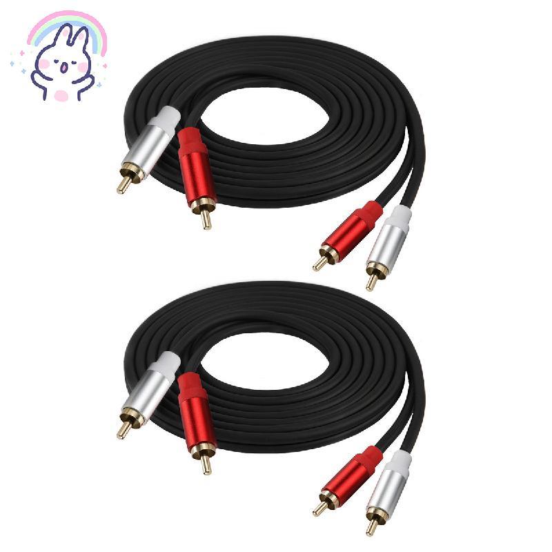 Cáp nối dài Video 2RCA Cáp siêu trầm ngắn 2RCA Nam đến 2RCA Cáp 2RCA đến 2RCA Cáp âm thanh nổi Cáp n