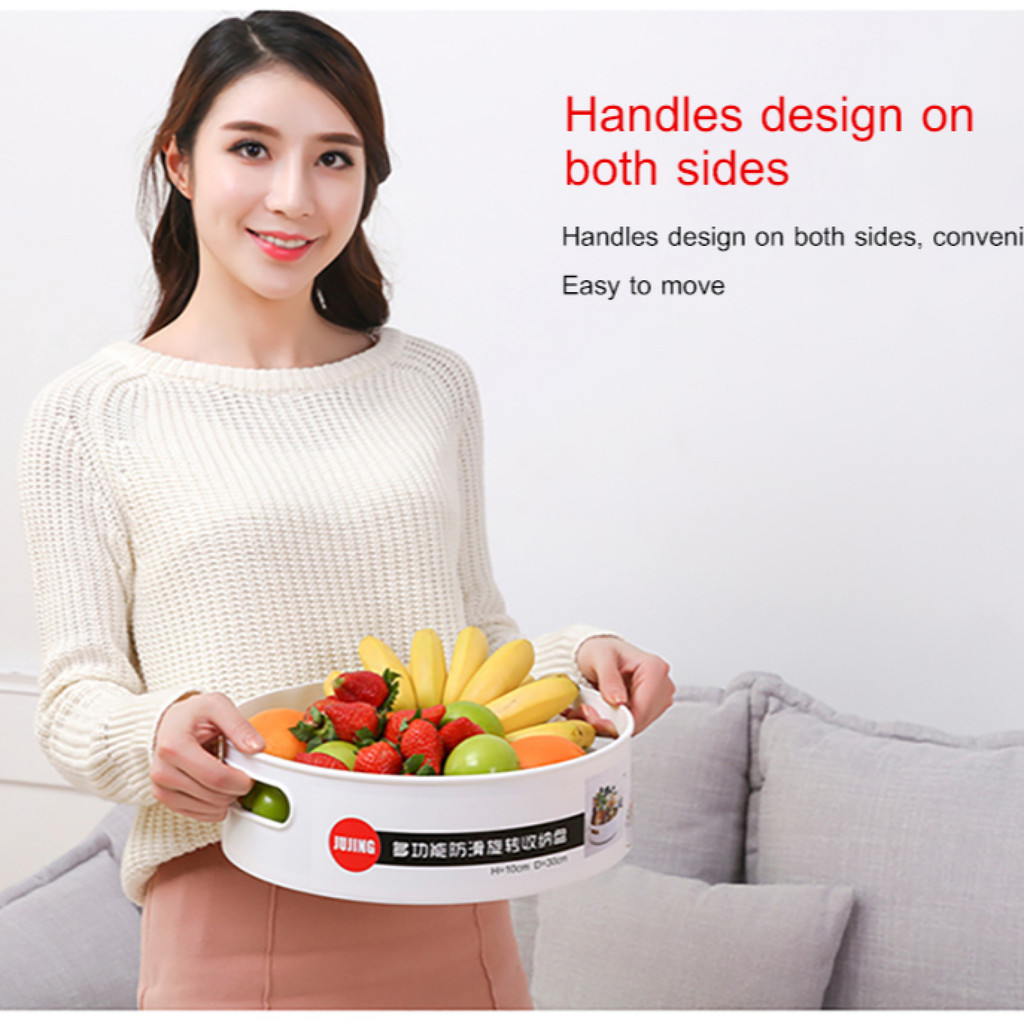 [Multi-Function Storage] Rotating Spice Rack for Kitchen Condiments and Ingredients/Storage Tray/Org