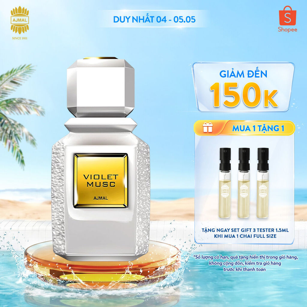 Nước hoa Dubai AJMAL Violet Musc Eau De Parfum | 100 ML