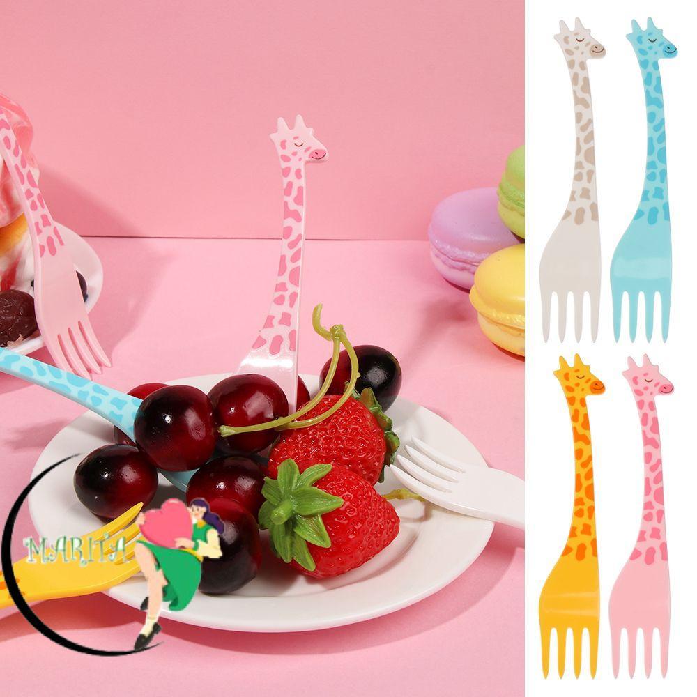 MARITA 12 Cái / bộ Trẻ Em Salad Pick Tăm Hươu Cao Cổ