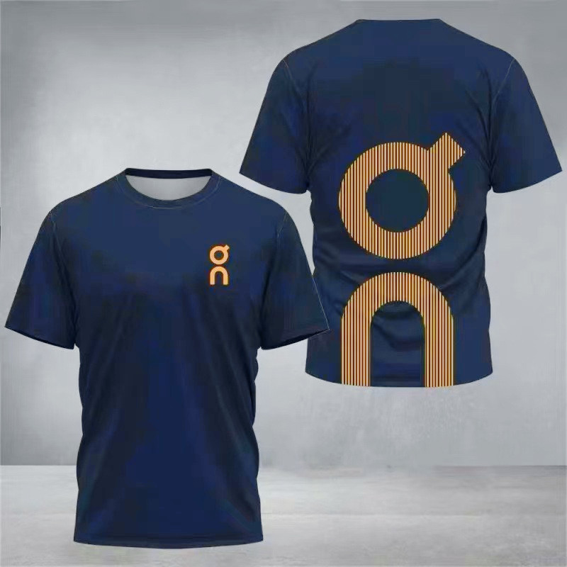 [Readystock] On Running Men 's Running Áo thun ngắn tay 100% Cotton chất lượng cao