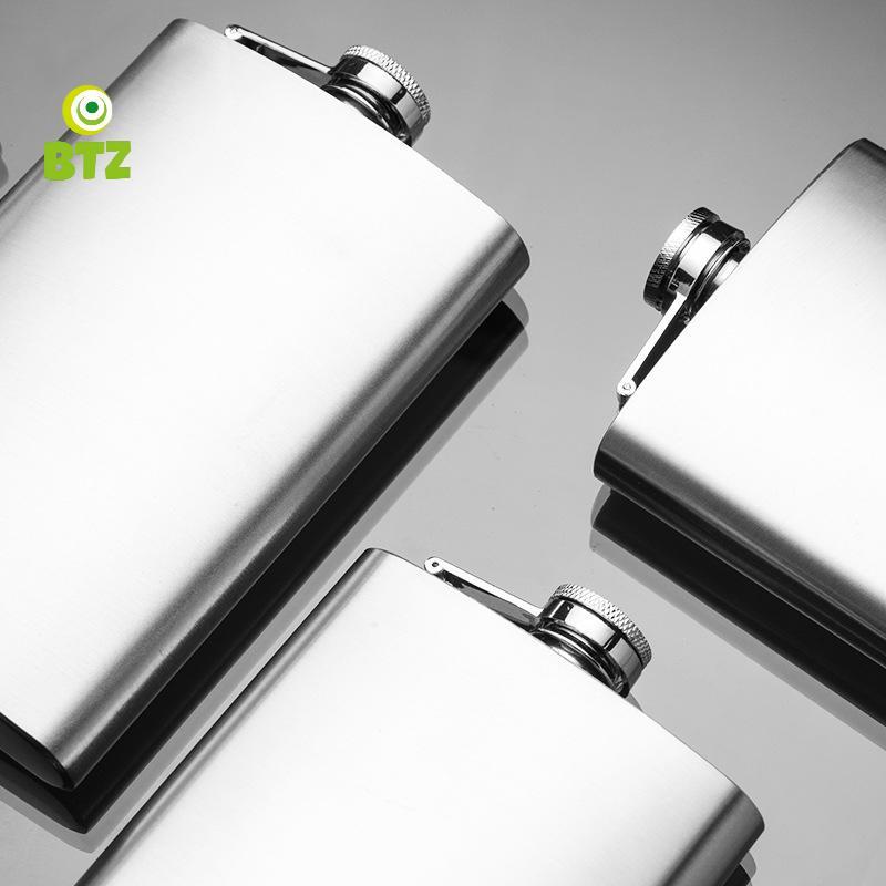 [BTZ] 1 4 5 6 7 8oz xách tay mini thép không gỉ rượu Hip Flask cho Chai du lịch Whisky chai Mug Flas