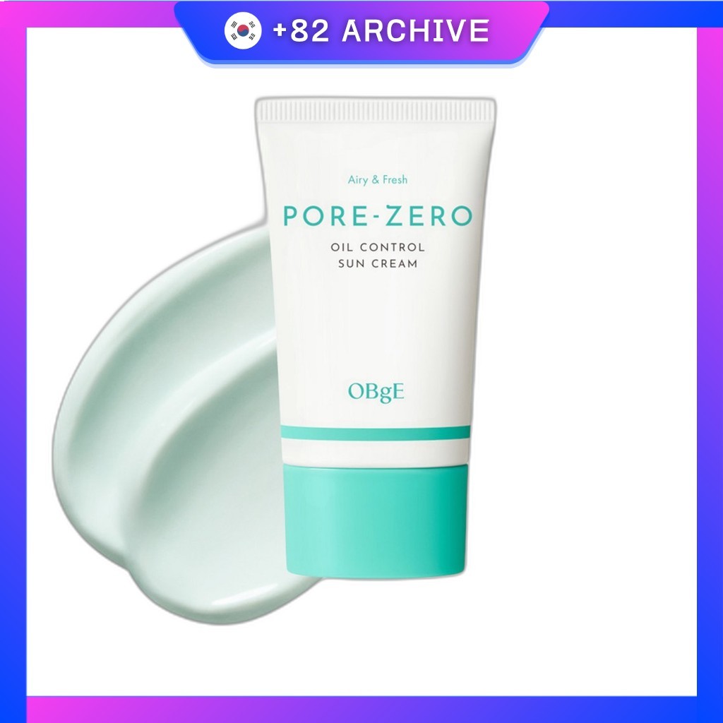[ogge] Kem chống nắng kiểm soát dầu Pore-Zero, 50 ml, 1 cái / Kem chống nắng Hàn Quốc / Kiểm soát dầ