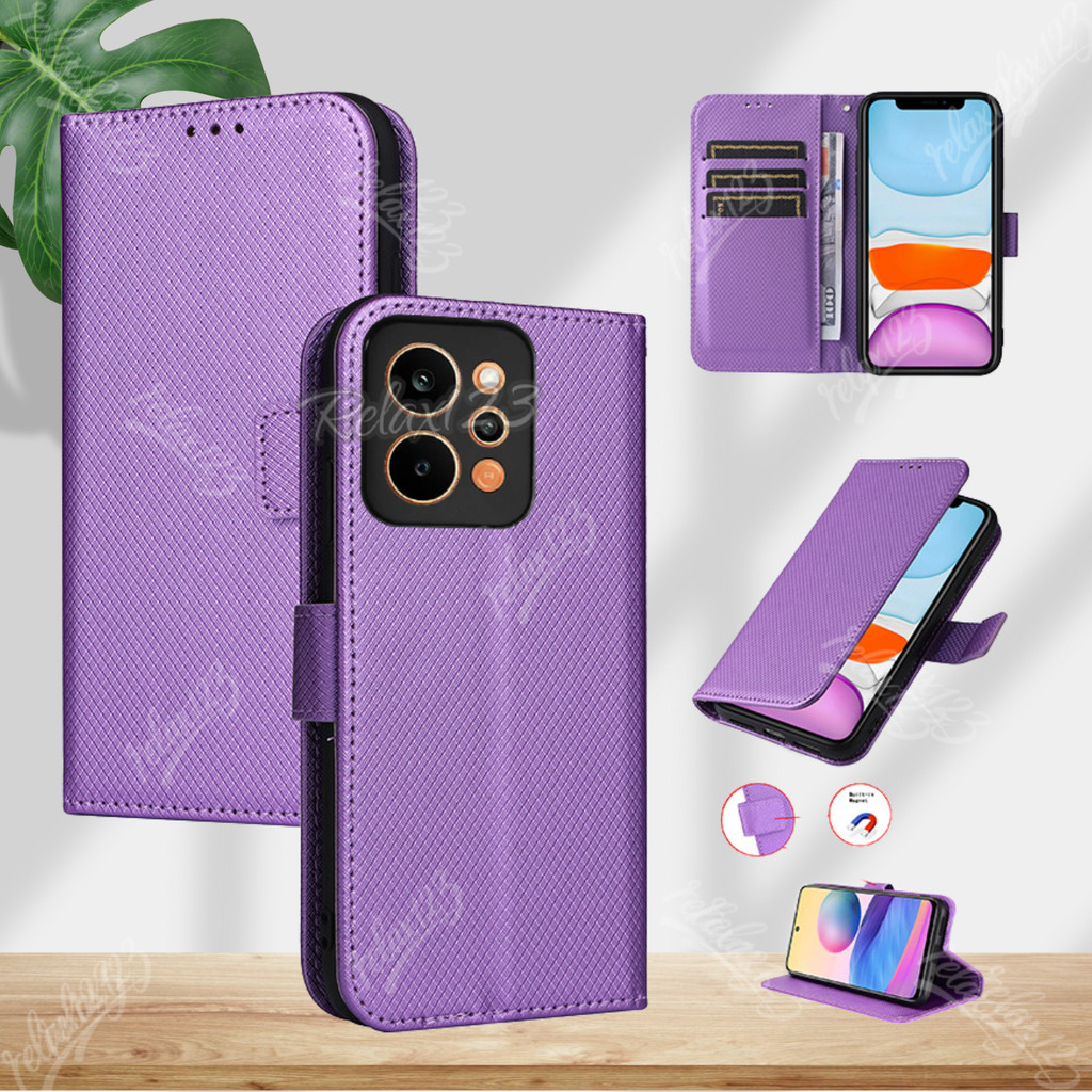 Dành Cho Realme P4 Power 5G Vỏ Da Kẻ Sọc Kim Cương Sang Trọng Cho Realme P4 Lite P4 Pro realmeP4 Pow