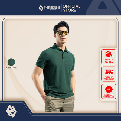 Áo polo nam công sở ngắn tay cao cấp Phan Nguyễn mềm mát, co giãn tốt, phong cách đơn giản APC.204