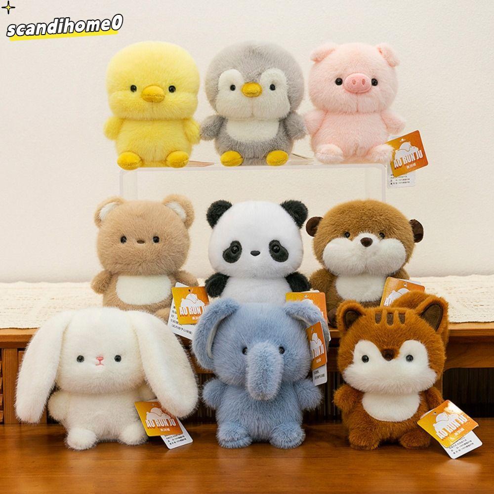 SCANDIHOME0 Gối Thú Nhồi Bông, Búp Bê Đồng Hành Sang Trọng Voi Capybara, Thời Trang Siêu Mềm Gấu 16c