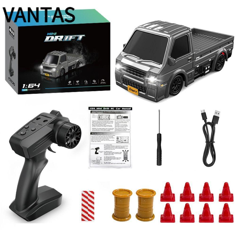 VANTAS RC Drift Car, Đèn LED 4WD 1: 64 RC Truck, Chất Lượng Cao 2.4G Sạc Điều Khiển Từ Xa Tốc Độ Cao