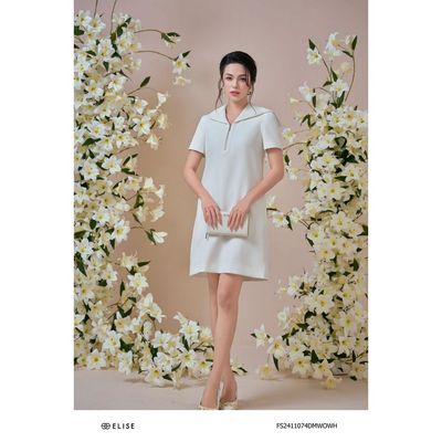 Đầm trắng cổ thủy thủ thêu Miss Lily thiết kế Elise FS2411074DMWOWH