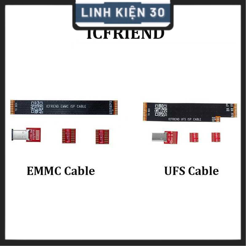 Cáp câu dây EMMC, UFS ICFriend cho các loại box cổng type-c (Mipi, F64, JTAG, UFI, Medusa)