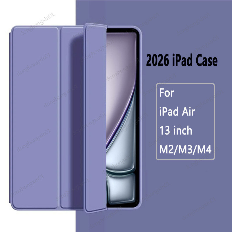 Dành Cho iPad Air 13 2026 M4 Ốp Lưng 13inch A3461 Air 13 "M3 2025 A3271 Đế Từ Tính Máy Tính Bảng Thô