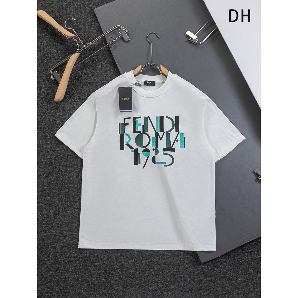 Fendi / Fendi 2026 Phong Cách Mới Nam Nữ Áo Thun In Hình Cổ Tròn Áo Thun Bên Ngoài Mặc Áo Thun Tay N