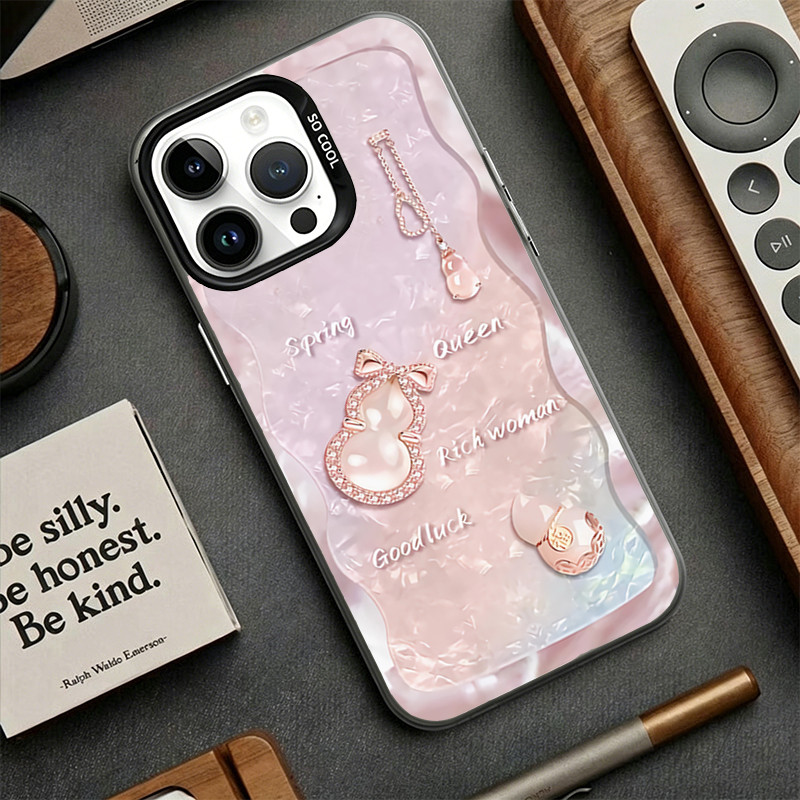 Ốp lưng iPhone Spring Queen Goodluck Rich Woman cho17 16 15 14 13 12 11 Pro Pro Max Plus X XS XR XS 