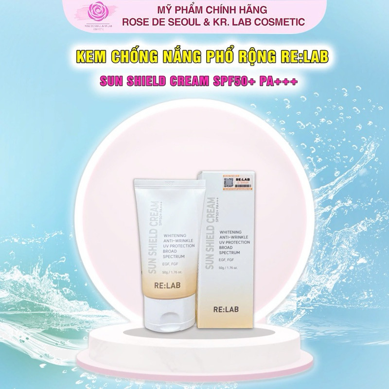 Kem chống nắng Re:lab sun shield cream 50g - hạn 2028 Hàn Quốc kem chống nắng relab AF100