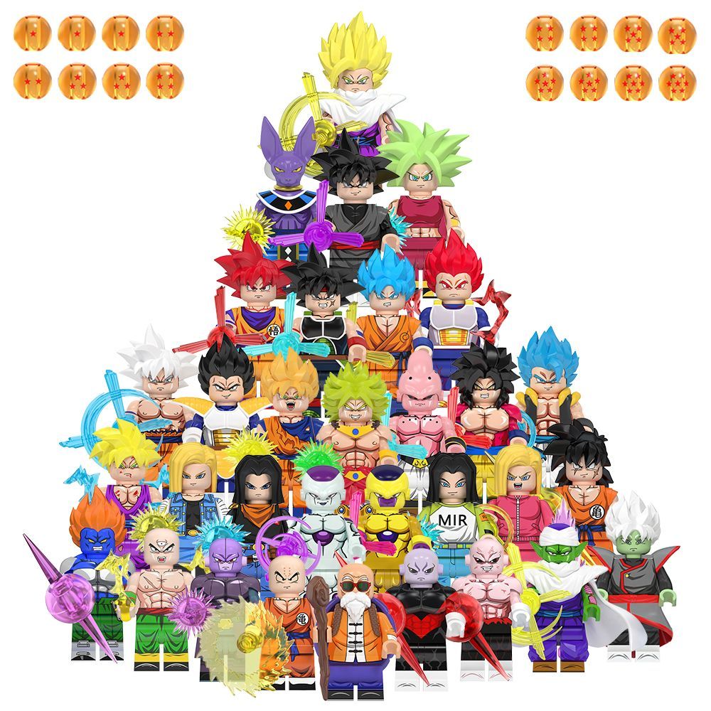 Tương thích với Lego Dragon Ball Series Vegeta Broly Lắp Ráp Trẻ Em Khối Xây Dựng Đồ Chơi Minifigure
