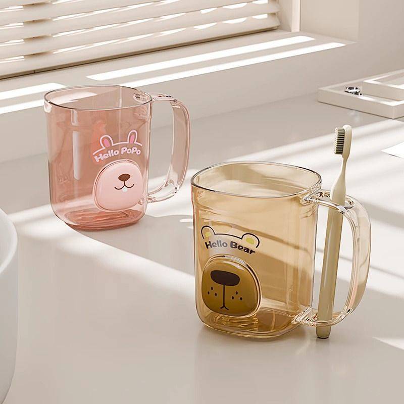 Food Grade Gargle Cup Large Diameter Student Toothbrush Cup Anti-Fall Antibacterial Couple's Cups yy