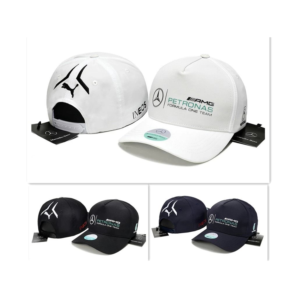 Mercedes Benz Peaked Cap Mercedes-Benz Mũ đua Mũ điều chỉnh Mũ bóng chày Mũ giải trí Phong cách Hồng