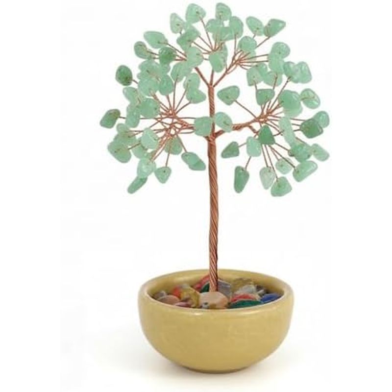 Chakra Tree of Life Crystal Tree - Natural Healing Crystal Feng Shui Decor, Handmade Money Tree with