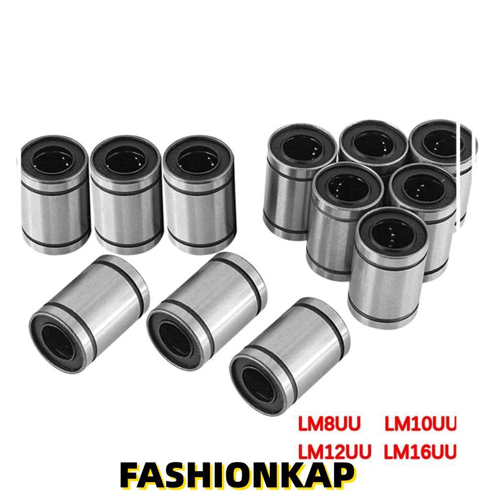 IFASHIONKA Bushing Thép Chrome Thanh thép Trục CNC Phần LM8UU LM10U LM12UU LM16UU