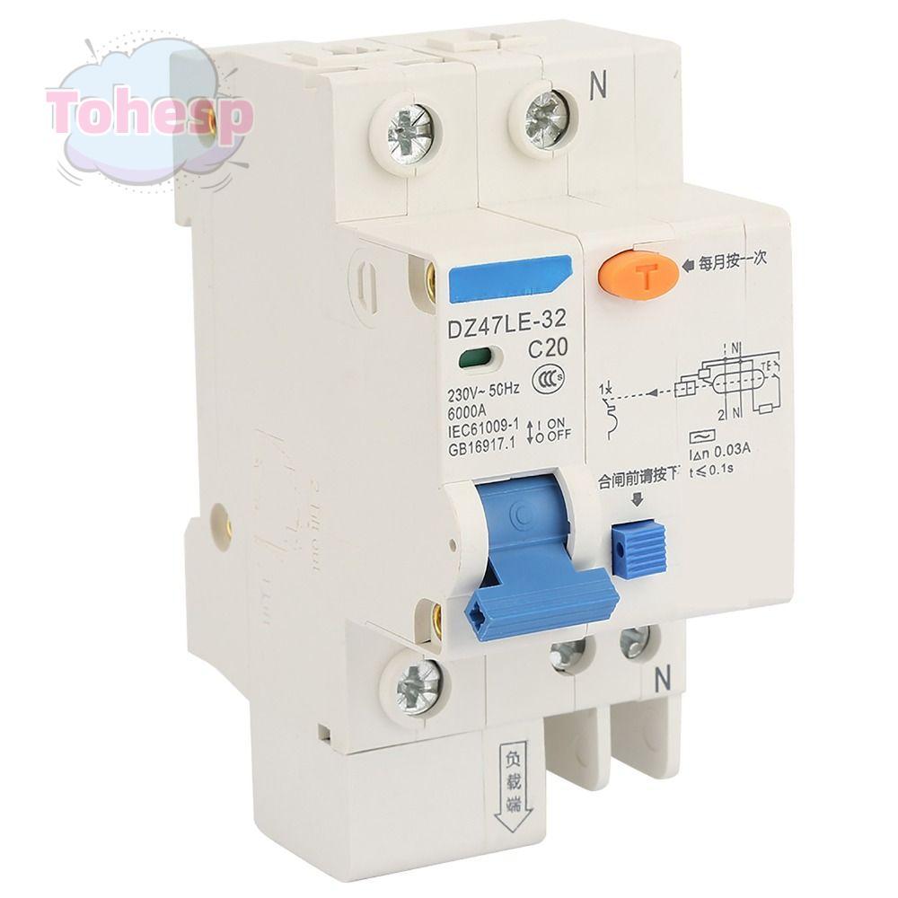 Bộ ngắt mạch THESP, Bộ ngắt mạch bảo vệ 16A / 20A / 32A 1P + N, RCCB DZ47LE-32 230V DZ47LE-32 1P + N