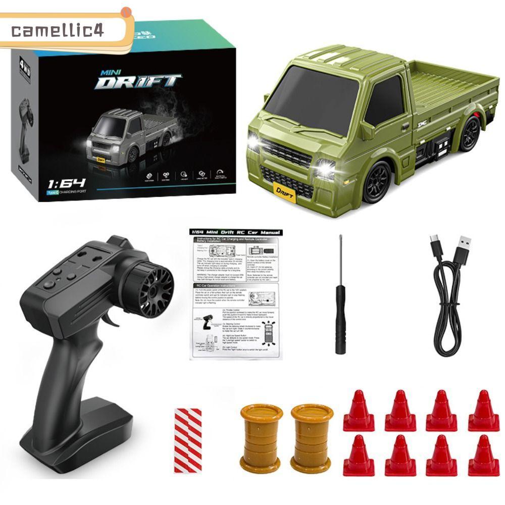 ICAMELLI RC Drift Car, Đèn LED 4WD 1: 64 RC Truck, Xe RC Mini sạc tốc độ cao 2.4G chất lượng cao Trẻ