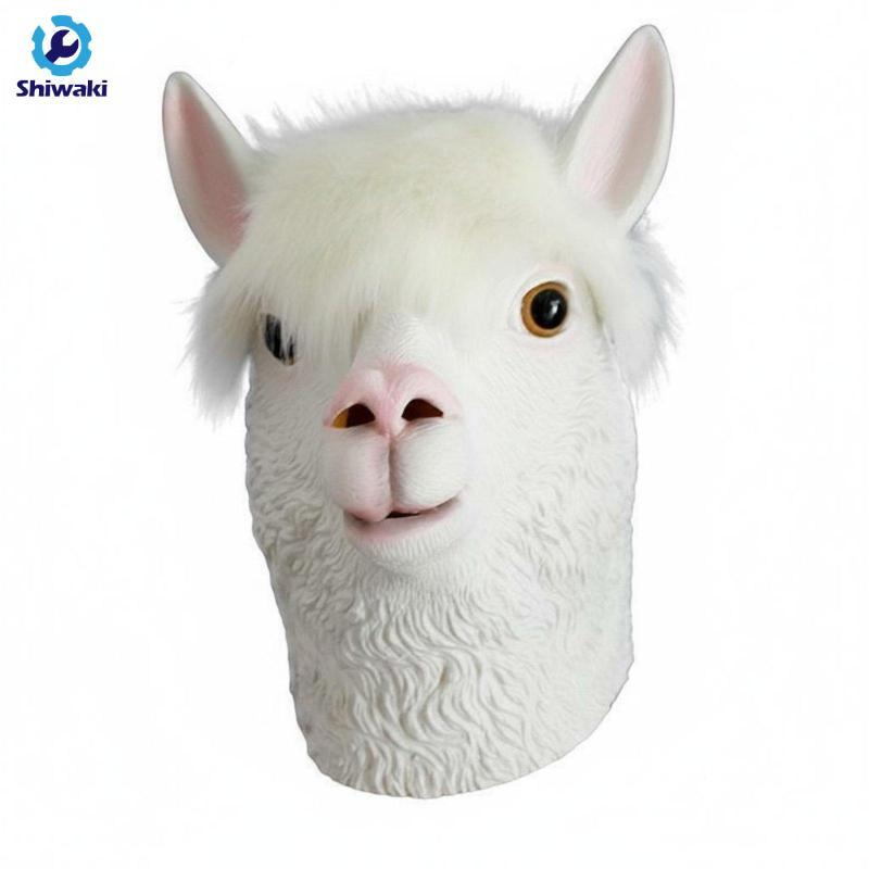 Alpaca Head Covering Dễ thương Alpaca Head Covering Funny Party Prop cho Masquerade, Bar