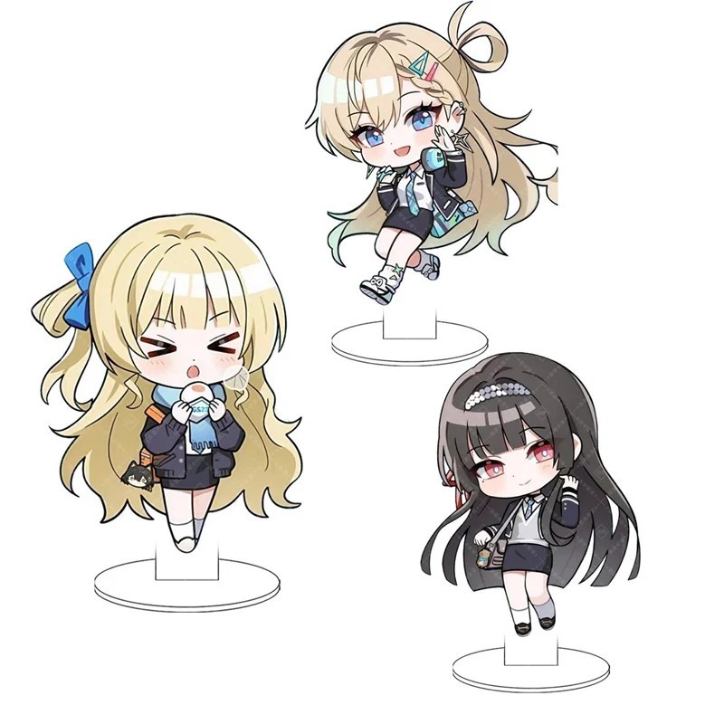 Standee Wuthering Waves mô hình mica nhân vật Chisa Lynae Iuno bản Chibi Q version trang trí bàn học