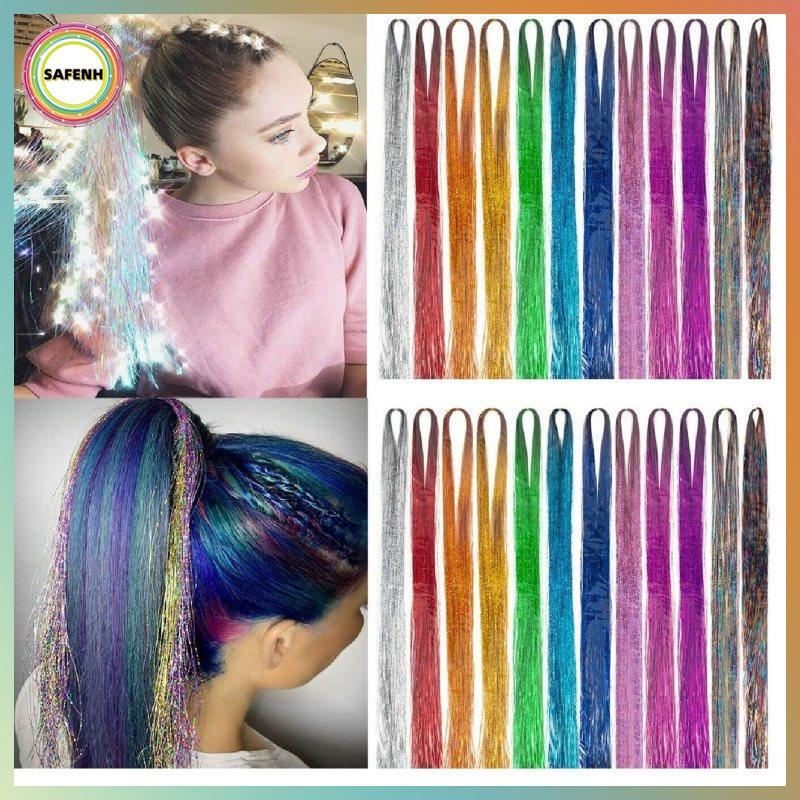 SAFENH 200 Dây Ba Chiều Lấp Lánh - Tóc Thiếc Cho Style Hippie Nữ
