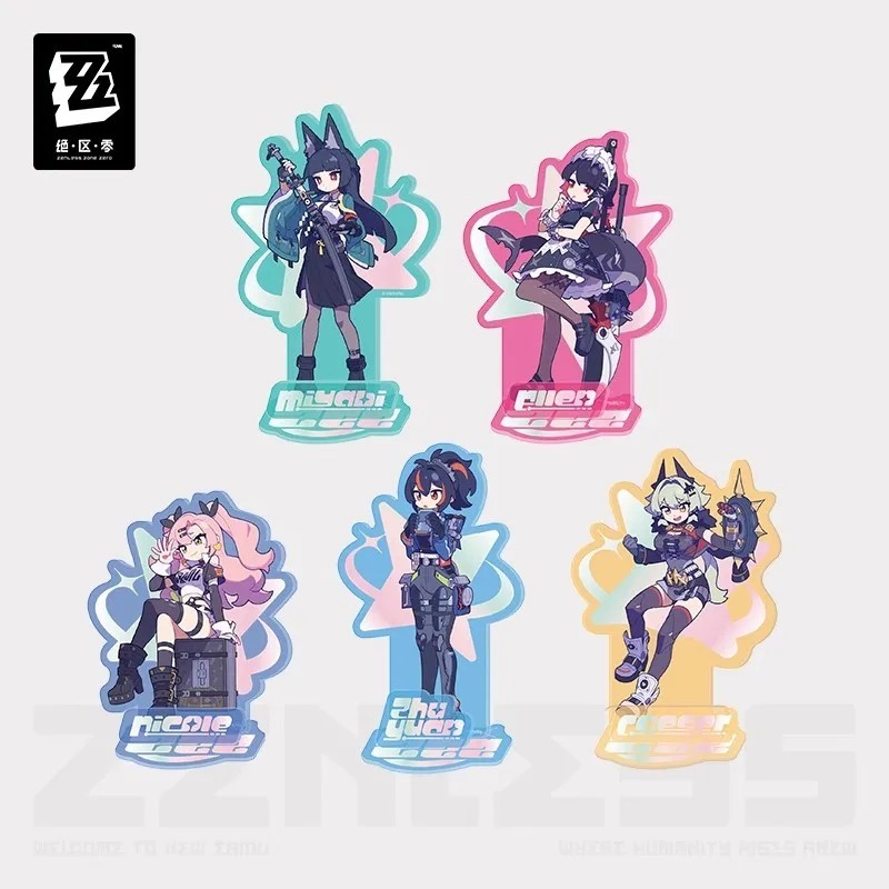 Standee Zenless Zone Zero Chính Hãng ZZZ Mô Hình Mica Nhân Vật Miyabi Ellen Joe Nicole Zhu Yuan Caes