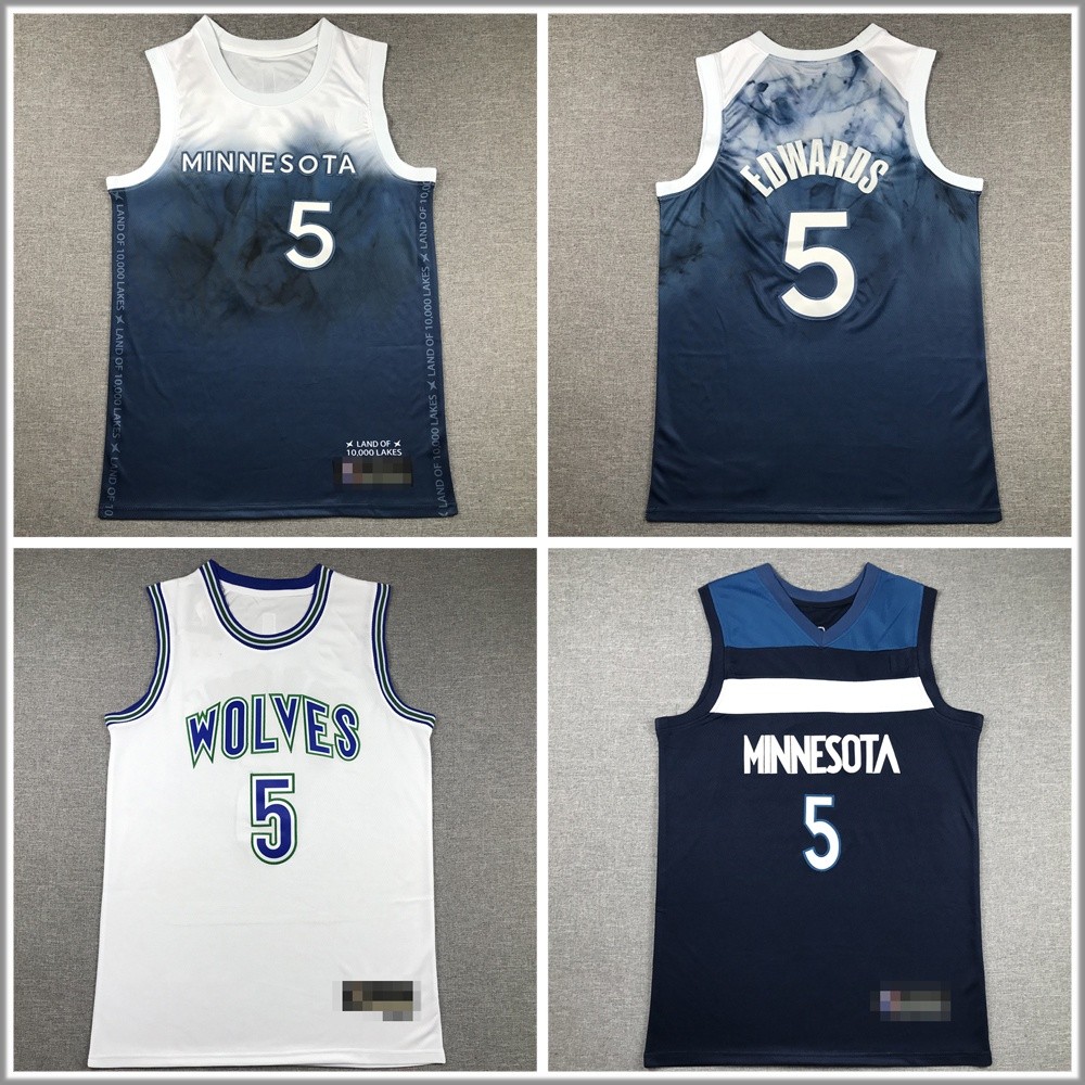 Minnesota Timberwolves Số. 5 áo bóng rổ nam Anthony Edwards
