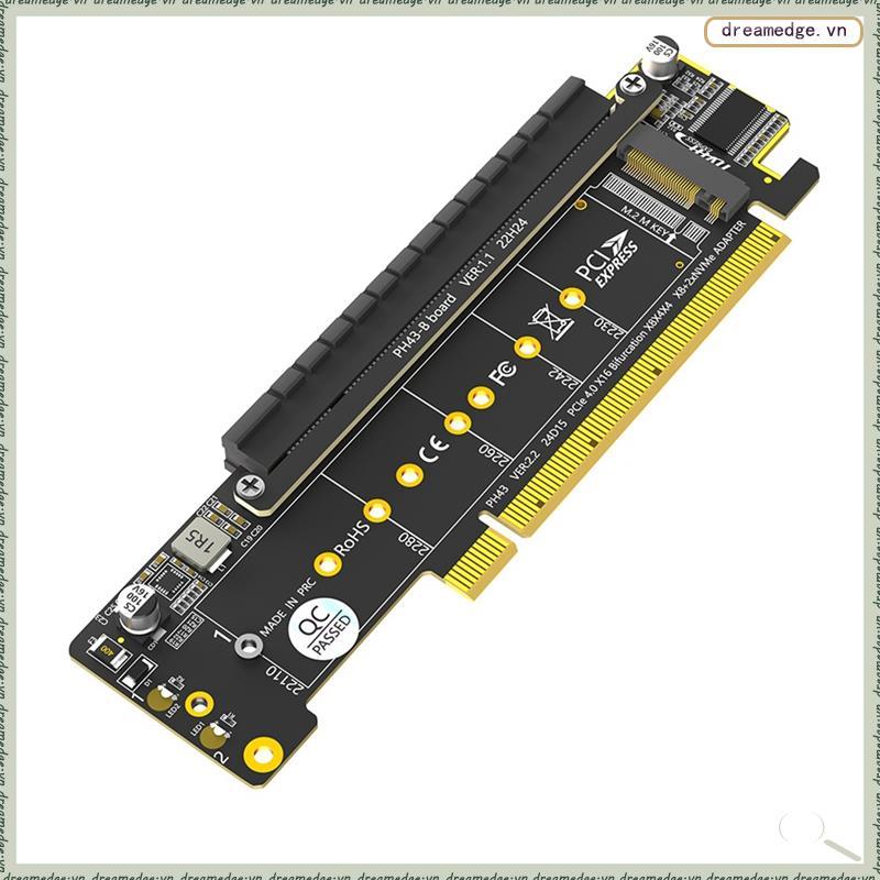 [dreamedge] Bộ chuyển đổi PCIe NVMe kép, PCIe 4.0 X16 sang Dual NVMe & thêm 1x Bộ chuyển đổi PCIe X1