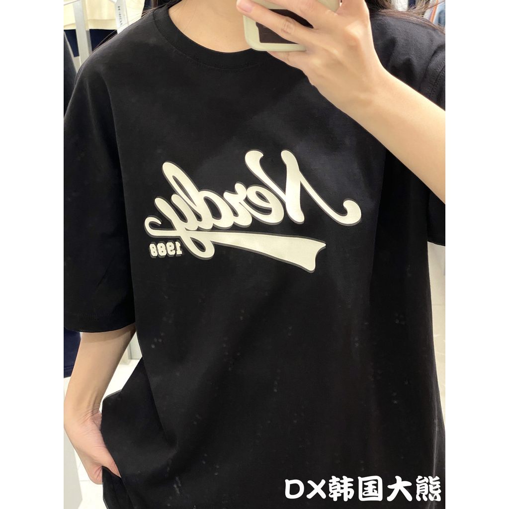 Áo thun ngắn tay in Logo thông thường mới của Big Bear NERDY