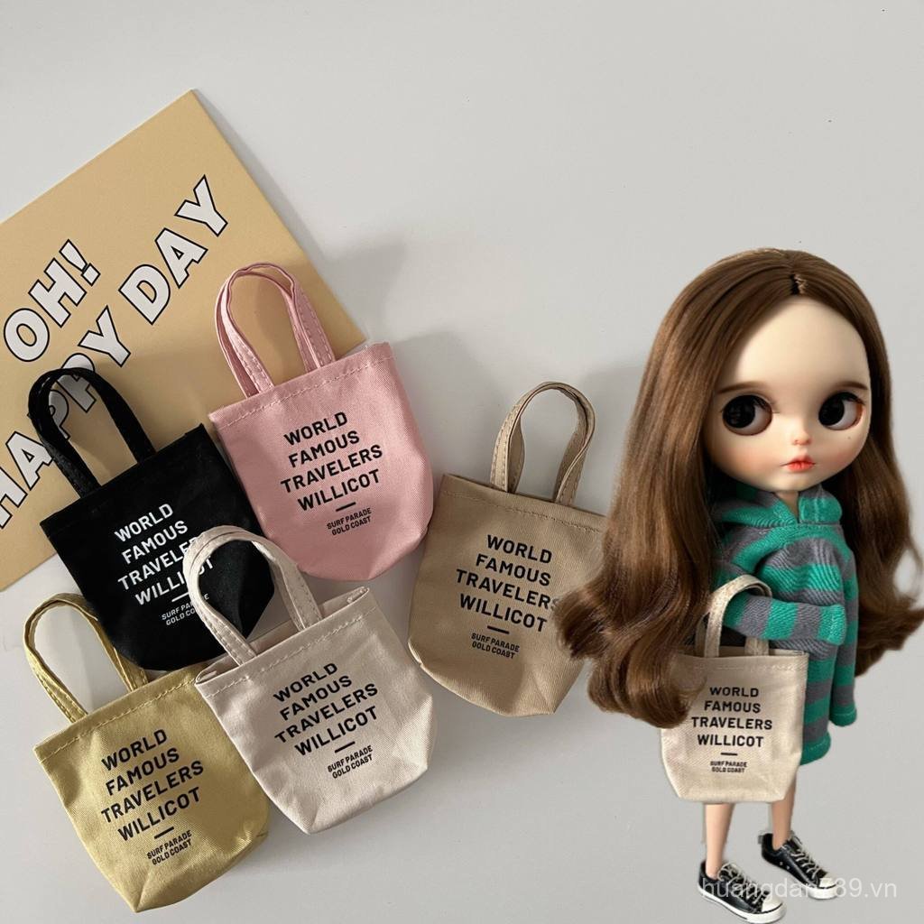 Blythe Vải Nhỏ 6 Điểm Bé azone licca azone ob24 27 Baco Pyrene Túi Phụ Kiện Túi Tote ELPP