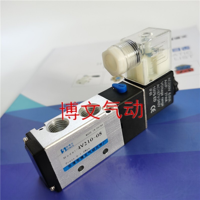 Van điện từ 4v210-08 cao cấp 4v2108B / A 4v210-06 Van kiểm tra năm chiều hai Bit