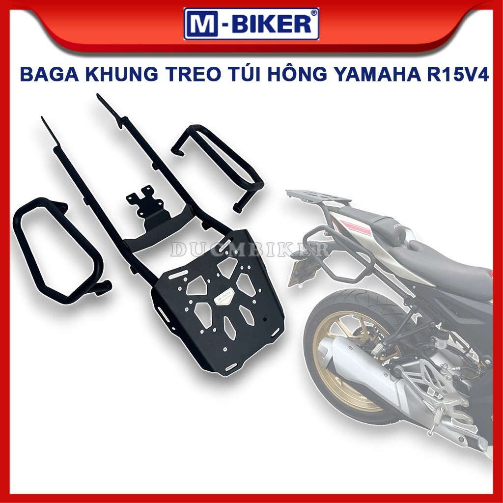 Baga sau R15V4/R15M, Khung túi hông R15V4, Cảng sau gắn khung túi hông cho Yamaha R15V4 | M-Biker