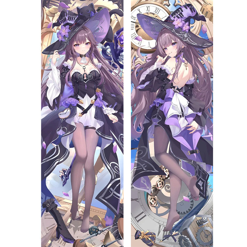 Honkai Star Rail Herta Dakimakura Vỏ Gối Da Đào 2Way Jananese Phim Hoạt Hình Gối 50 * 150cm