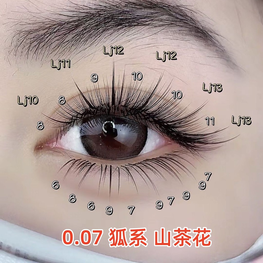 0,07 / LB / LC / LD / LJ / L / Baby Cong Camellia Mi Matte Matte Matte Eyelashes Beauty Eyelash Shop