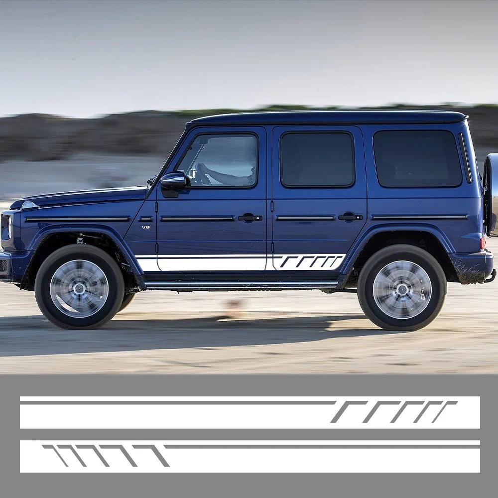 2 Chiếc Xe Bên Thân Đề Can Dán Cho Xe Mercedes Benz G Glass G55 G63 AMG W463 G500 Class G350D DIY De