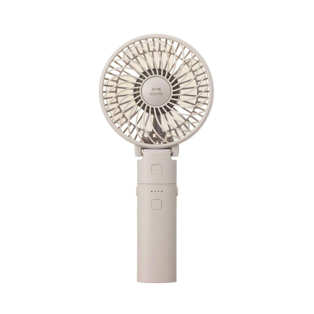BRUNO Portable Handheld Fan - Mini Desk Fan with Type-C Charging, Foldable Design, Mobile Battery, L
