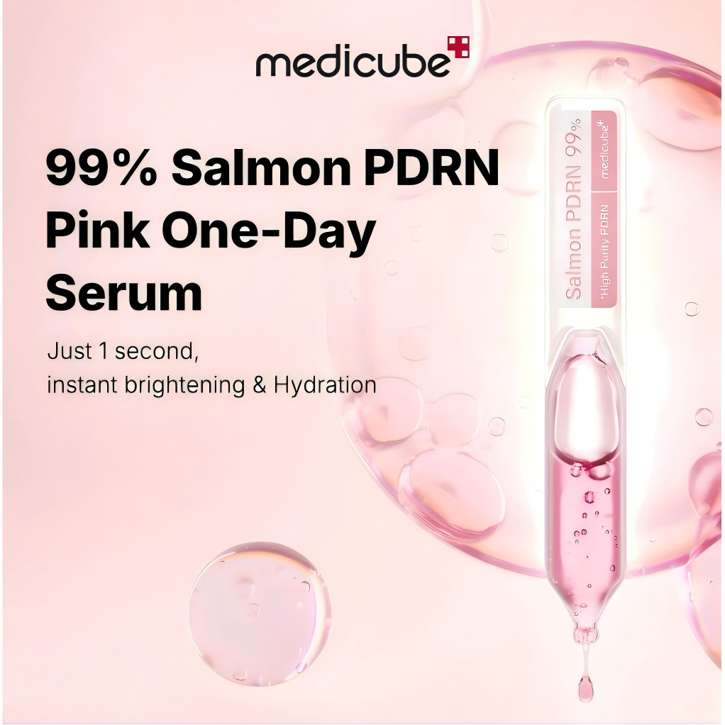 Tinh chất Sáng Da, Săn Chắc medicube PDRN Pink One Day Serum (5ea/10ea) | 99% Salmon PDRN