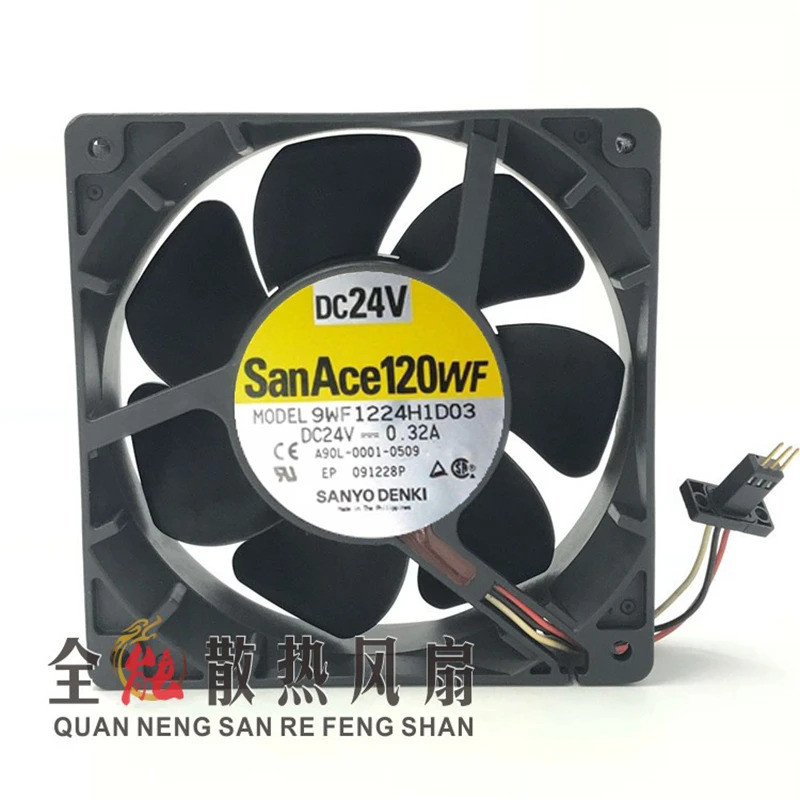 Quạt làm mát HB SanAce120WF A90L-0001-0509 9WF1224H1D03 12cm 12038 24V 0,32A FANUC