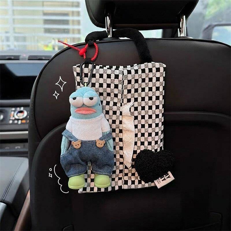 Car Tissue Bag Hanging Bag Cute Beachburg Tissue Box for Car for Car Interior Seat Tissue Bag Hangin