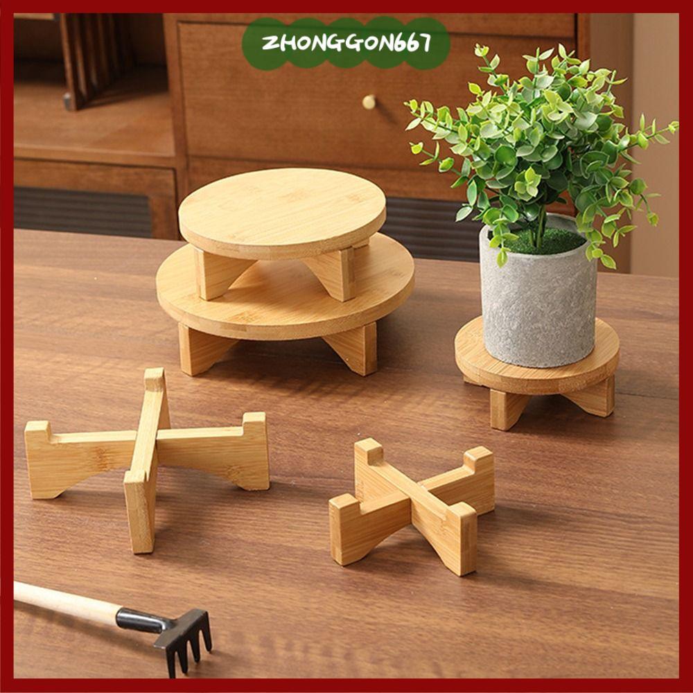 ZHONGGON6.67 Giá đỡ chậu hoa, Giá đỡ trưng bày cây cảnh trang trí nhà cửa bằng gỗ, Tổ chức mọng nước