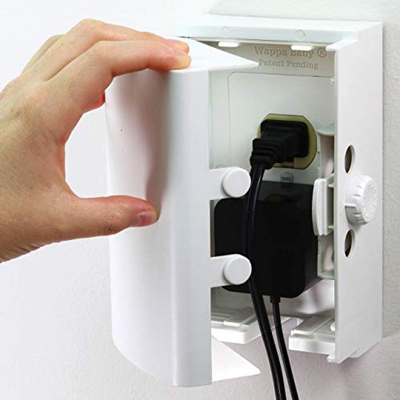 Outlet Cover BOX Baby Proofing (1-Pack) Patented Dual-Lock for Much Better Toddler Proofing, Easy Op