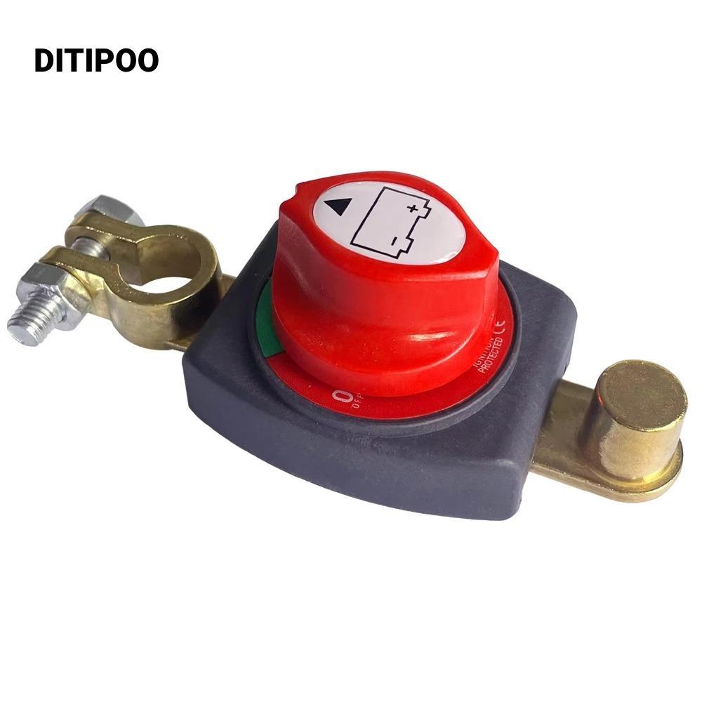Bộ cách ly pin DITIPOO, Công tắc ngắt kết nối pin 12-48V, Bộ phận ngắt mạch âm đa năng cho ô tô / Rv
